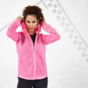 Decathlon Kiprun light women's running showerproof jacket - pink offer