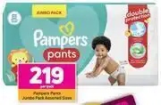 Game Pampers pants jumbo pack assorted sizes- per pack offer