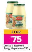 Game Crosse & blackwell tangy mayonnaise-for 2 x 750g offer