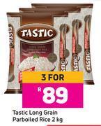 Game Tastic long grain parboiled rice-for 3 x 2kg offer