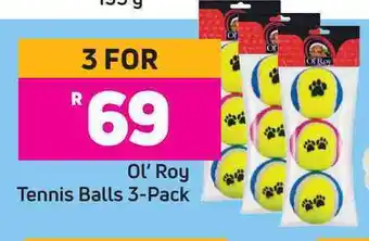 Game Ol'roy tennis balls 3 pack-for 3 offer