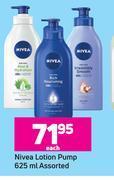 Game Nivea lotion pump assorted-625ml each offer
