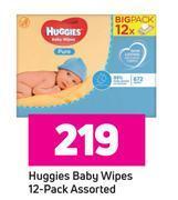 Game Huggies baby wipes 12 pack assorted offer