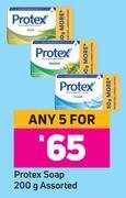 Protex soap assorted-for 5 x 200g offer at Game