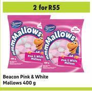 Game Beacon pink & white mallows-for 2 x 400g offer