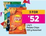 Game Lay's potato chips assorted-for 3 x 120g offer