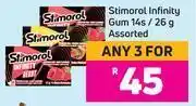 Game Stimorol infinity gum assorted-for 3 x 14s/26g offer