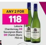 Game Laborie chardonnay or sauvignon blanc or chenin blanc-for 2 x 750ml offer