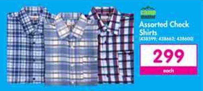 Camp Master Assorted Check Shirts offer at Makro