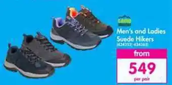 Makro Camp Master Men's and Ladies Suede Hikers per pair offer