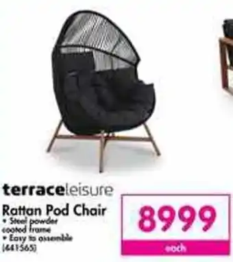 Makro Terraceleisure Rattan Pod Chair offer