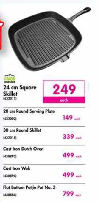 Makro Camp Master 24cm Square Skillet offer