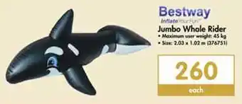 Makro Bestway Jumbo Whale Rider 2.03 x 1.02m offer