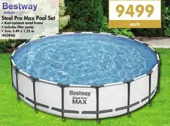 Makro Bestway Steel Pro Max Pool Set 5.49 x 1.22m offer