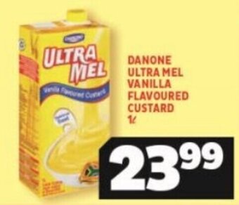 Usave Danone Ultra Mel Vanilla Flavoured Custard 1L offer
