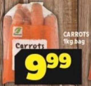 Carrots 1kg bag