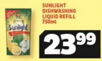 Sunight Dishwashing Liquid Refill 750ml