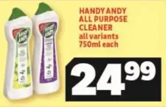 Usave Handy Andy All Purpose Cleaner all variants 750ml offer