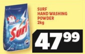 Usave Surf Hand Washing Powder 2kg offer