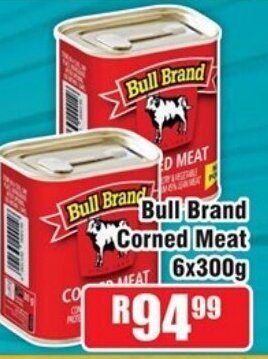 Bull Brand Corned Meat 6x300g