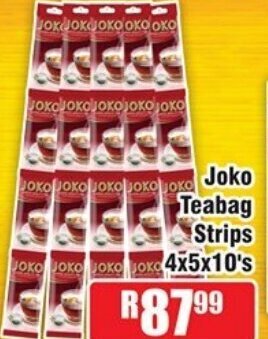 Joko Teabag Strips 4x5x10's