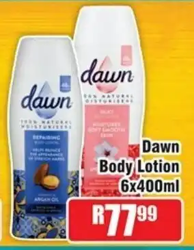 Devland Cash And Carry Dawn Body Lotion 6x400ml offer