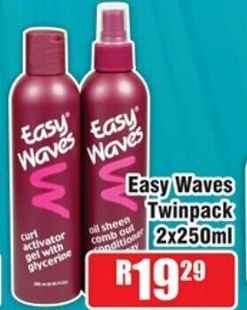 Devland Cash And Carry Easy Waves Twinpack 2x250ml offer