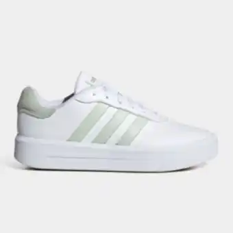 Sportscene Adidas originals women's court platform white/metallic sneaker offer