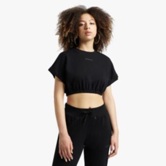 Sportscene Redbat classics women's black cropped sweat top offer