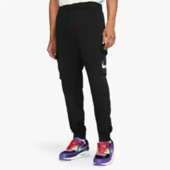 Men's nike black air print cargo pants