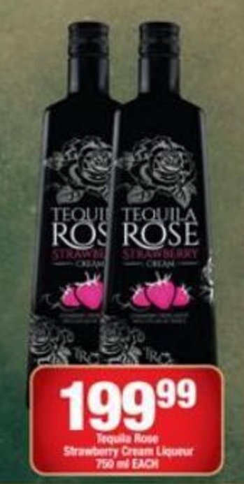 Tequila Rose Strawberry Cream Liqueur 750ml offer at OK Liquor