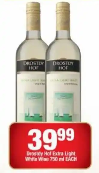 OK Liquor Drostdy Hof Extra Light White Wine 750ml offer