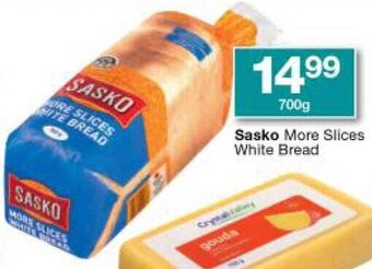 Checkers Sasko More Slices White Bread 700g offer