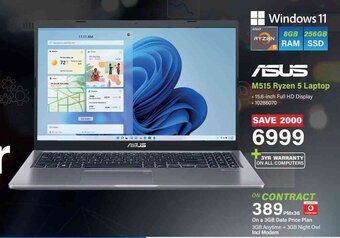 Incredible Connection Asus M515 Ryzen 5 Laptop offer