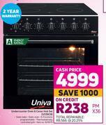 Game Univa undercounter oven & ceran hob set u336cb offer