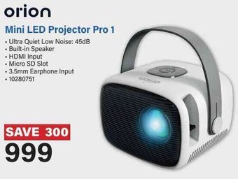 Incredible Connection Orion Mini LED Projector Pro 1 offer