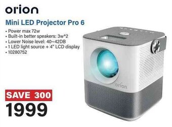 Incredible Connection Orion Mini LED Projector Pro 6 offer