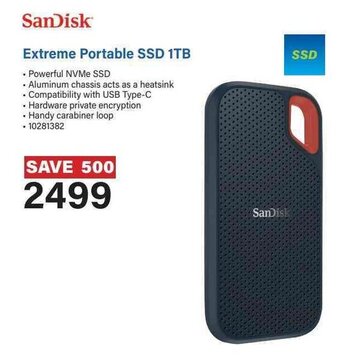 Incredible Connection SanDisk Extreme Portable SSD 1TB offer