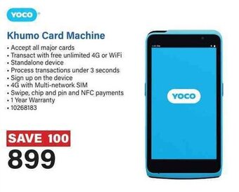 Incredible Connection Yoco Khumo Card Machine offer