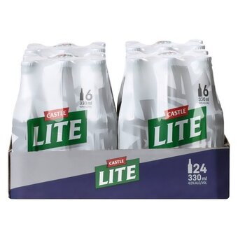 Pick n Pay Liquor Castle lite nrb 330ml x 24 offer