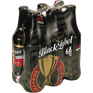 Shoprite Liquor Carling black label beer bottles 6 x 330ml offer