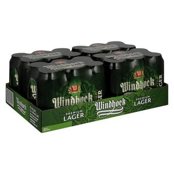 Windhoek lager cans 440ml x 24