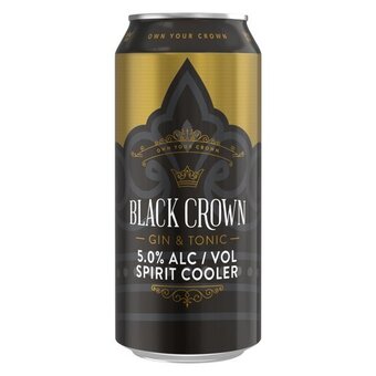 Black crown gin & tonic can 440ml x 24