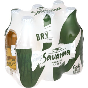 Shoprite Liquor Savanna dry premium cider bottles 6 x 330ml offer