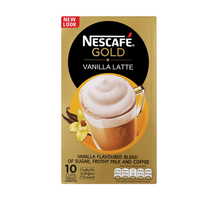 Nescafe vanilla latte 3 in 1 (10 x 18.5g) offer at Makro’s liquor