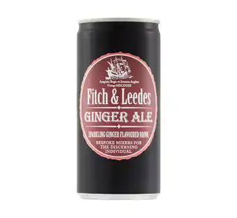 Fitch & leedes ginger ale can (6 x 200ml)