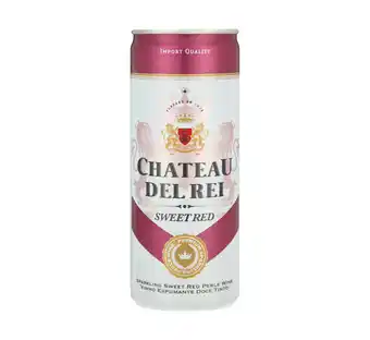 Makro’s liquor Chateau del rei sparkling sweet red wine (6 x 250 ml) offer