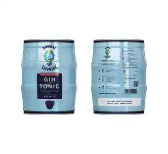 Makro’s liquor Bombay sapphire gin and grapefruit tonic keg (1 x 5l) offer