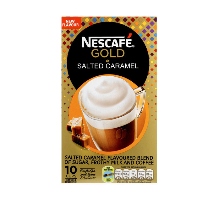 Nescafe cappuccino sachets salted caramel latte (10 x 18g) offer at