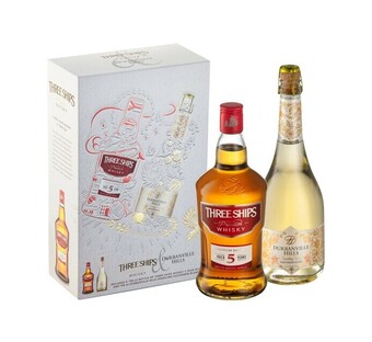 Makro’s liquor Three ships 5yo brandy with durbanville hills sauv/blanc combo pack (1 x 750ml) offer